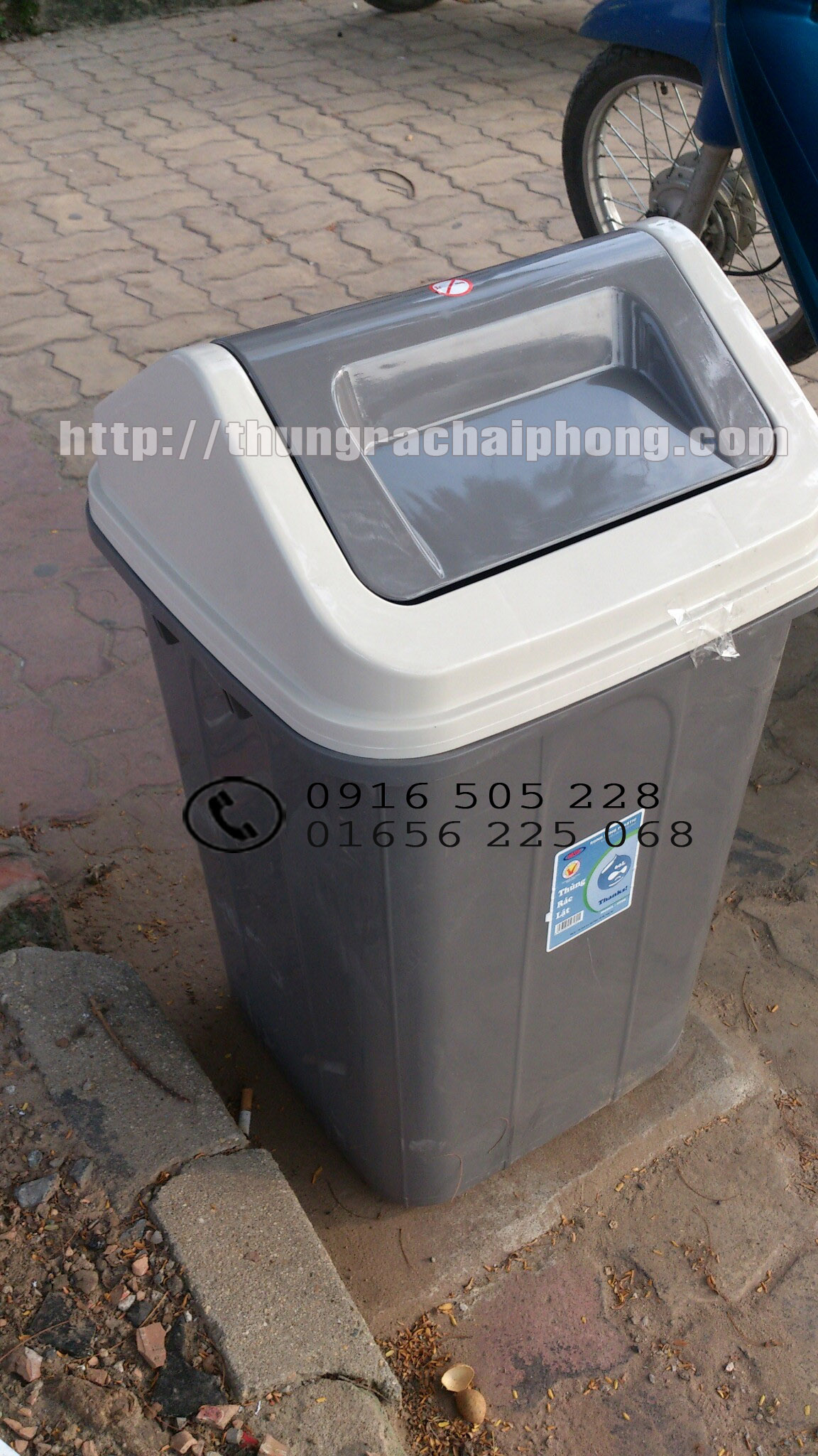 bán thùng rác nhựa 60l tại hải phòng